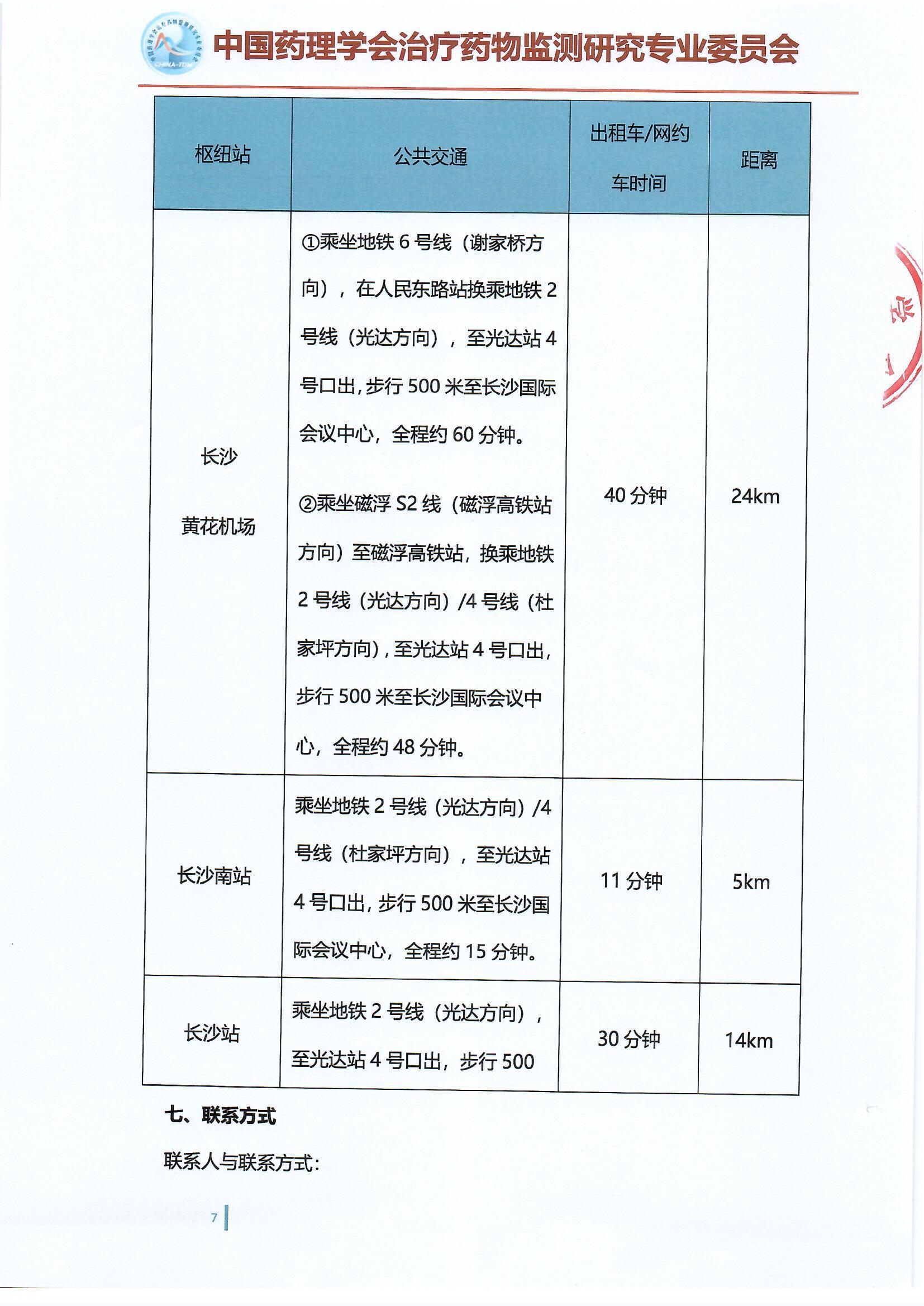 第十五届治疗药物监测学术年会会议通知（第二轮）